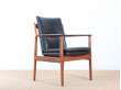 Fauteuil scandinave en palissandre de Rio modèle 431 