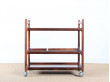 Scandinavian service trolley in rosewood 