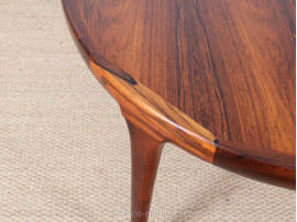 Circle dining table in rosewood, 4/10 seats