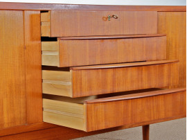 Long Scandinavian sideboard in teak