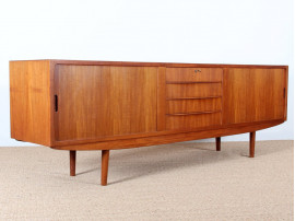 Long Scandinavian sideboard in teak