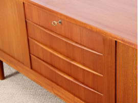 Long Scandinavian sideboard in teak