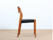 Set of 6 Scandinavian chairs in teak, model 71