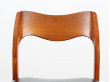 Set of 6 Scandinavian chairs in teak, model 71