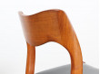 Set of 6 Scandinavian chairs in teak, model 71