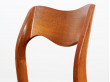 Set of 6 Scandinavian chairs in teak, model 71
