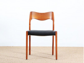 Set of 6 Scandinavian chairs in teak, model 71