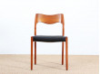 Set of 6 Scandinavian chairs in teak, model 71