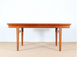Grande table de repas scandinave en teck 6-10 pers