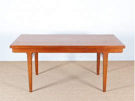 Grande table de repas scandinave en teck 6-10 pers