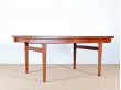 Scandinavian dining table in teak 6-10 seats