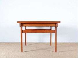 Grande table de repas scandinave en teck 6-10 pers