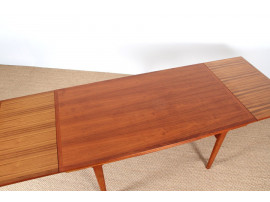 Grande table de repas scandinave en teck 6-10 pers