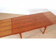 Grande table de repas scandinave en teck 6-10 pers