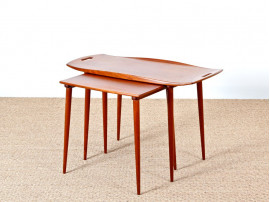 Teak nesting tables