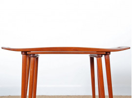 Teak nesting tables