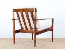 Pair of Scandinavian easy chairs in Rio rosewood, PJ56