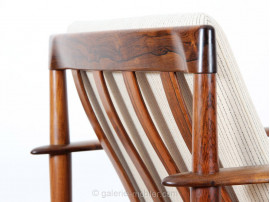 Pair of Scandinavian easy chairs in Rio rosewood, PJ56