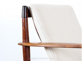 Pair of Scandinavian easy chairs in Rio rosewood, PJ56