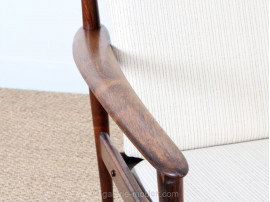 Pair of Scandinavian easy chairs in Rio rosewood, PJ56