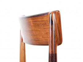 Suite de 4 chaises scandinaves en palissandre de Rio modèle 39