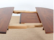 Scandinavian extendable dining table in Rio rosewood,  4/6 seats