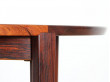 Scandinavian extendable dining table in Rio rosewood,  4/6 seats