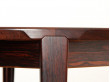 Scandinavian extendable dining table in Rio rosewood,  4/6 seats