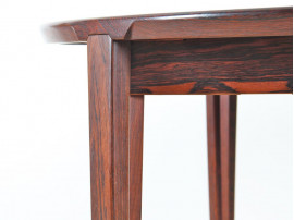 Scandinavian extendable dining table in Rio rosewood,  4/6 seats