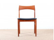 Set of 4 Scandinavian chairs in teak