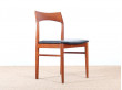 Set of 4 Scandinavian chairs in teak