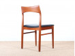 Set of 4 Scandinavian chairs in teak