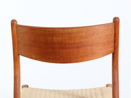 Set of 4 scandinavian teak chairs by Cees Braakman