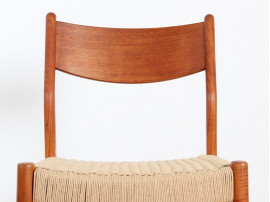 Set of 4 scandinavian teak chairs by Cees Braakman