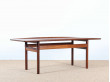 Scandinavian coffee table in Rio rosewood  GJ 106