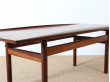 Scandinavian coffee table in Rio rosewood  GJ 106