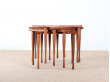 Ensemble de 4 tables basses scandinaves