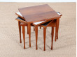 Ensemble de 4 tables basses scandinaves