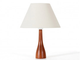 Small Scandinavian desk lamp in teak