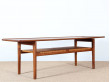 Scandinavian coffee table in oak and cane by Hans Wegner