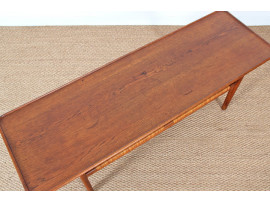 Scandinavian coffee table in oak and cane by Hans Wegner