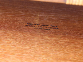 Scandinavian coffee table in oak and cane by Hans Wegner
