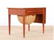 Scandinavian sewing table in teak