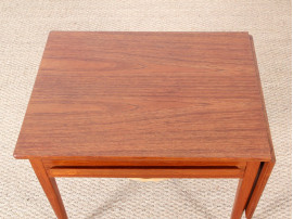 Scandinavian sewing table in teak