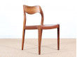 Mid modern set of 4 chairs in rosewood, model 71 by Niels Moller