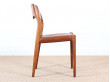 Mid modern set of 4 chairs in rosewood, model 71 by Niels Moller