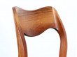 Mid modern set of 4 chairs in rosewood, model 71 by Niels Moller