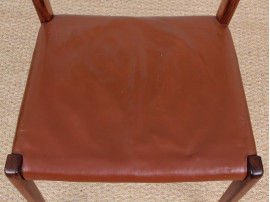 Set of 4 chairs in rosewood, model 71