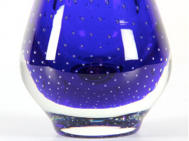 Blue glass vase 