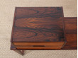 Rosewood hall set : mirror, bench, drawer section